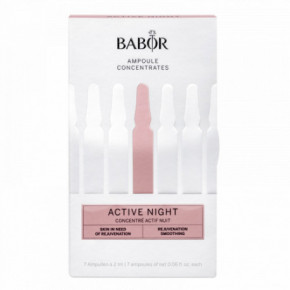 Babor Active Night Ampoule Concentrates Naktinis veidą regeneruojantis koncentratas 7x2ml