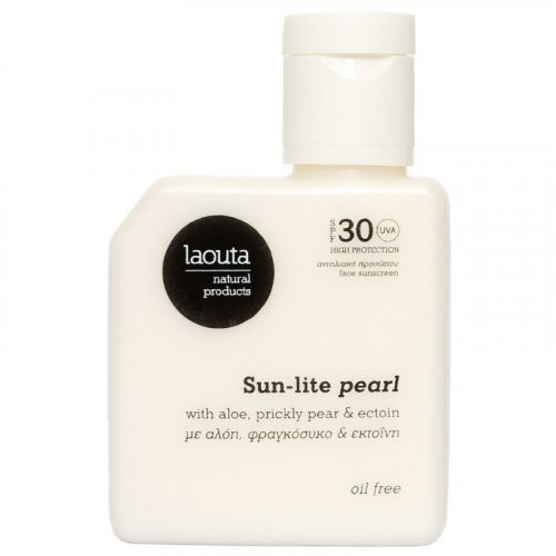 Laouta Sun Lite Pearl Oil Free Face Sunscreen SPF30 Veido kremas nuo saulės 50ml