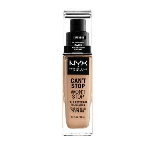 Nyx professional makeup Can't Stop Won't Stop Full Coverage Foundation Makiažo pagrindas 30ml