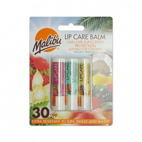 Malibu Lip Care Balm Kit Lūpų balzamas su apsauga 3x5g