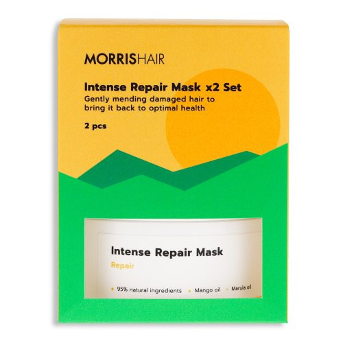 MorrisHair Intense Repair Mask Duo Set Pažeistų plaukų kaukių rinkinys