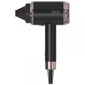 OSOM Professional Hair Dryer Plaukų džiovintuvas su neigiamų jonų generavimo technologija Black