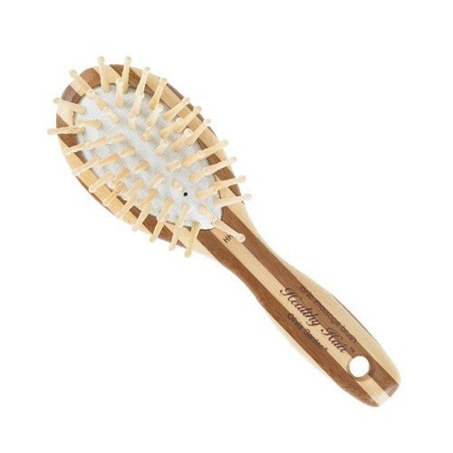 Olivia Garden Healthy Hair Ionic Massage Paddle Oval Brush Ovalus plaukų šepetys Small