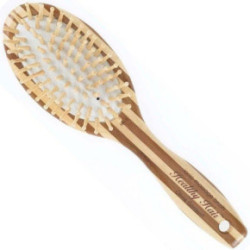 Olivia Garden Healthy Hair Ionic Massage Paddle Oval Brush Ovalus plaukų šepetys Small