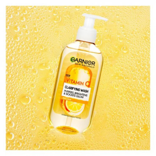 Garnier Vitamin C Clarifying Wash Gel Valomasis gelis su vitaminu C 200ml