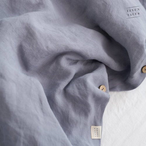 Linen Tales Dapple Grey Hemp Duvet Cover Set Kanapių pluošto patalynės komplektas 200x200/50x70*2