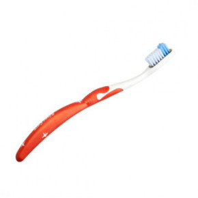 Norwex Toothbrush Medium Dantų šepetėlis su sidabrine galvute, vidutinio kietumo Red
