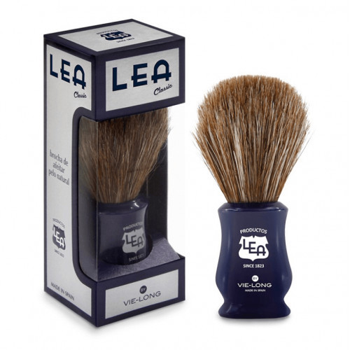 LEA Natural Hair Shaving Brush Skutimosi šepetėlis su natūraliais šereliais 1 vnt.