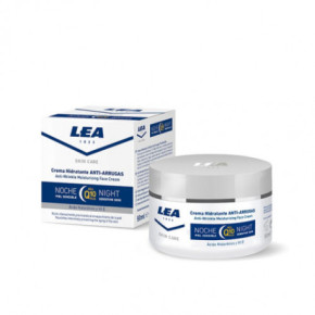 LEA Anti - Wrinkle Moisturizing Face Cream Naktinis veido kremas su Q10 50ml