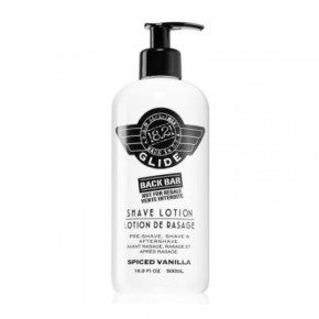 18.21 Man Made Glide Shave Lotion Daugiafunkcė priemonė vyrams: prieš skutimąsi, skutimosi metu ir po jo 500ml