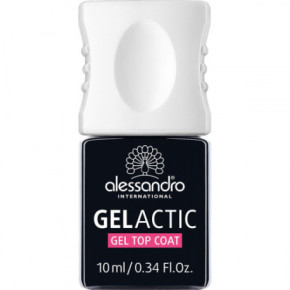 Alessandro Gelactic Gel Top Coat Gelinio efekto viršutinis nagų lako sluoksnis 10ml