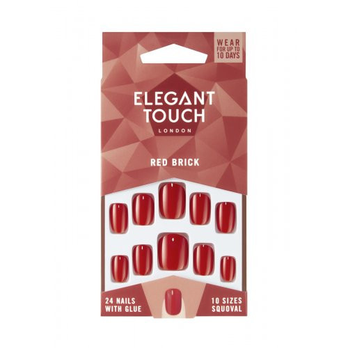 Elegant Touch Colour Nails- Squoval Priklijuojami dirbtiniai nagai Pink Dust*