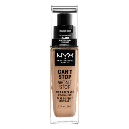 Nyx professional makeup Can't Stop Won't Stop Full Coverage Foundation Makiažo pagrindas 30ml