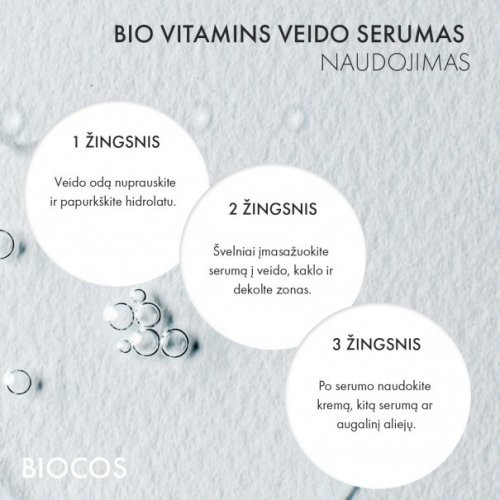 BIOCOS academy Facial Serum Vitamins Veido serumas 30ml
