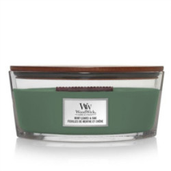 WoodWick Mint Leaves & Oak Candle Žvakė Heartwick