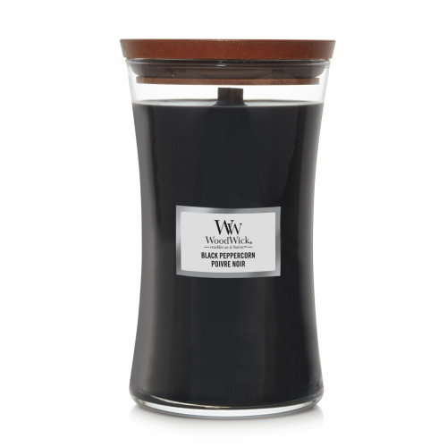 WoodWick Black Peppercorn Candle Žvakė Heartwick