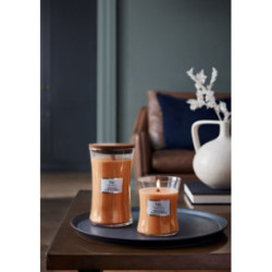 WoodWick Pumpkin Praline Candle Žvakė Heartwick