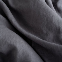 Linen Tales Dark Grey Linen Duvet Cover Set Lininis patalynės užvalkalų komplektas 200x200/50x70*2