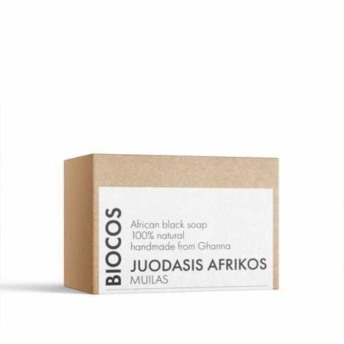 BIOCOS academy Black Soap Afrikos juodasis muilas sausai odai 100g