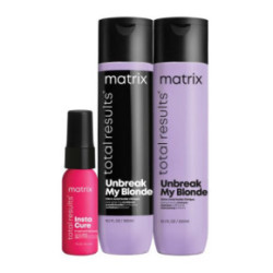 Matrix Unbreak My Blonde Šviesius plaukus stiprinantis plaukų rinkinys 300ml+300ml+30ml
