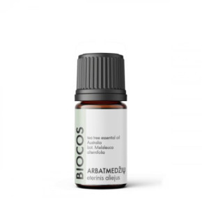 BIOCOS academy Melaleuca alternifolia Arbatmedžio (pražangialapių mirtenių) eterinis aliejus 5ml