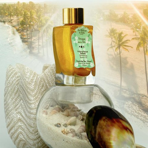 La Sultane De Saba Shea of the Islands Monoi Shimmering Beauty Oil Žėrintis kūno aliejus 100ml