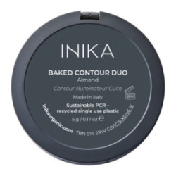 Inika Organic Baked Contour Duo Kompaktinė kontūravimo priemonė Almond