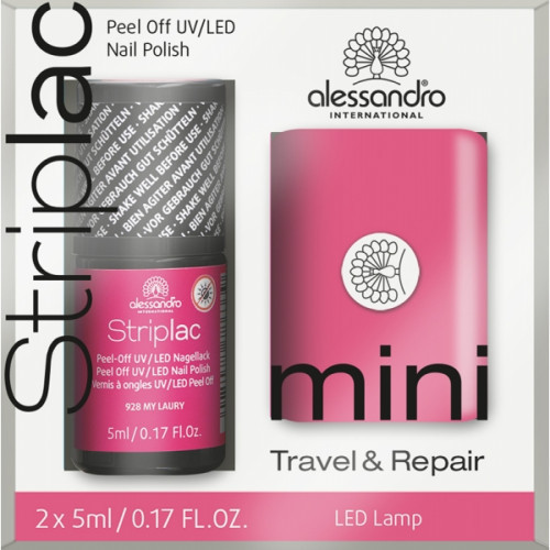 Alessandro Striplac Mini Travel & Repair Set - Pink Rinkinys