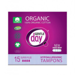 Gentle Day Super Plus Organic Tampons Tamponai iš ekologiškos medvilnės 15vnt