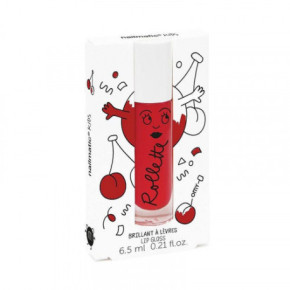 Nailmatic Kids Cherry Rollette Lip Gloss Vyšnių skonio lūpų blizgesys 6.5ml