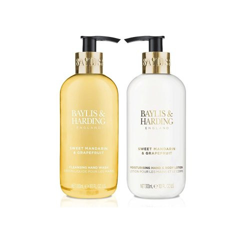 Baylis & Harding Sweet Mandarin & Grapefruit Luxury Hand Care Gift Set Rankų priežiūros priemonių rinkinys 2x300ml