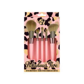 W7 cosmetics Fabulous Five Makeup Brush Set Makiažo šepetėlių rinkinys Rinkinys