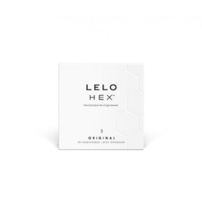 LELO Hex Original Condoms Prezervatyvai 3vnt