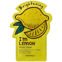 TONYMOLY I'm Real Lemon Sheet Mask Šviesinanti lakštinė veido kaukė 21ml