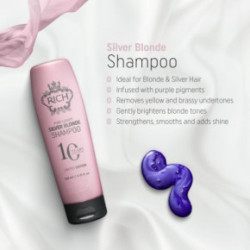 Rich Silver Blonde Shampoo Geltonus atspalvius neutralizuojantis plaukų šampūnas 250ml