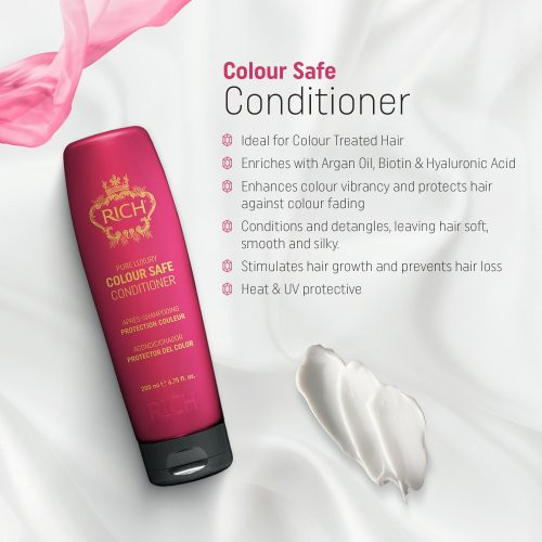 Rich Pure Luxury Colour Safe Conditioner Kondicionierius dažytiems plaukams 200ml