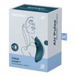 Satisfyer Vulva Lover 1 Air Pulse Stimulator + Vibration Klitorio stimuliatorius Blue