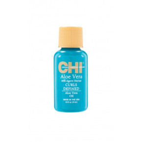 CHI Curls Defined Aloe Vera Oil Garbanotų plaukų aliejus su alavijais ir agavų sultimis 15ml