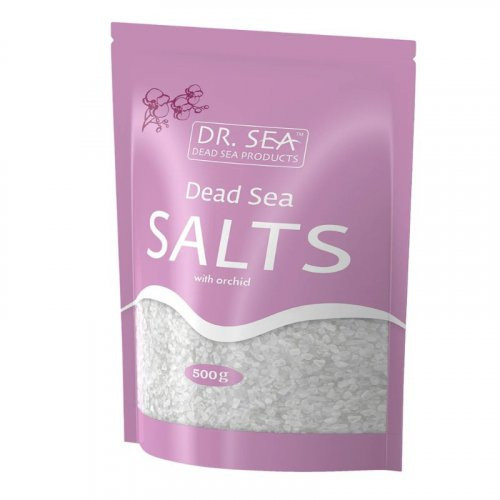 Dr. Sea Dead Sea Salts With Orchid Negyvosios jūros druska voniai su orchidėjomis 500g