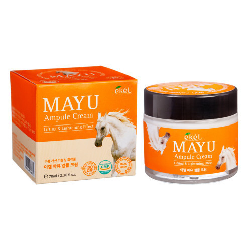 Ekel Mayu Ampule Cream Veido kremas su arklių aliejumi 70ml