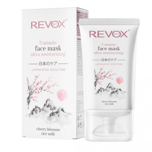 Revox B77 Japanese Routine Face Mask 3 Minute Ultra Moisturizing Itin drėkinanti veido kaukė 30ml