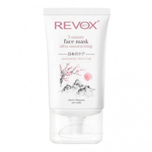 Revox B77 Japanese Routine Face Mask 3 Minute Ultra Moisturizing Itin drėkinanti veido kaukė 30ml