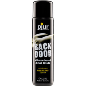 Pjur Back Door Relaxing Anal Glide Analinis silikono pagrindo lubrikantas su simondsijų (jojoba) aliejumi 100ml