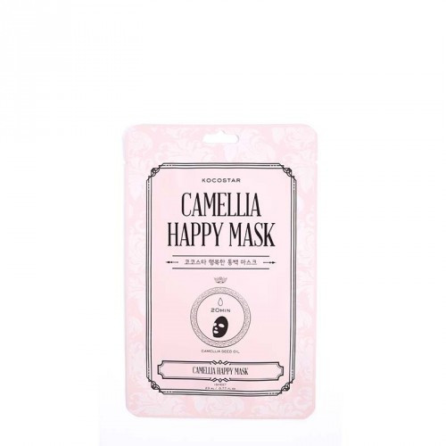 Kocostar Camellia Happy Efektyviai drėkinanti veido kaukė 23ml