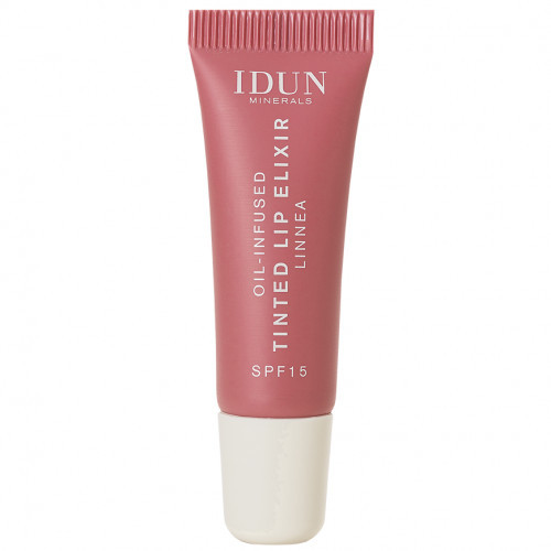 IDUN Oil-Infused Tinted Lip Elixir Atspalvį suteikiantis lūpų aliejus SPF15 8ml