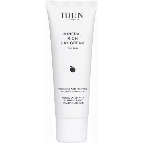 IDUN Enriched Day Cream Dry Skin Dieninis veido kremas su hialurono rūgštimi ir vitaminais C ir E sausai odai 50ml