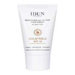 IDUN Smoothing All-In-One Face Cream SPF25 Apsauginis veido kremas su niacinamidu 30ml