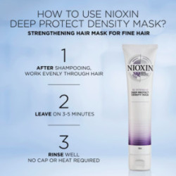 Nioxin 3D Intensive Deep Protect Density Mask Atkuriamoji plaukų kaukė 150ml