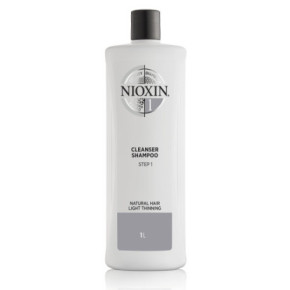 Nioxin SYS1 Cleanser Shampoo Plaukų ir galvos šampūnas nestipriai retėjantiems plaukams 1000ml