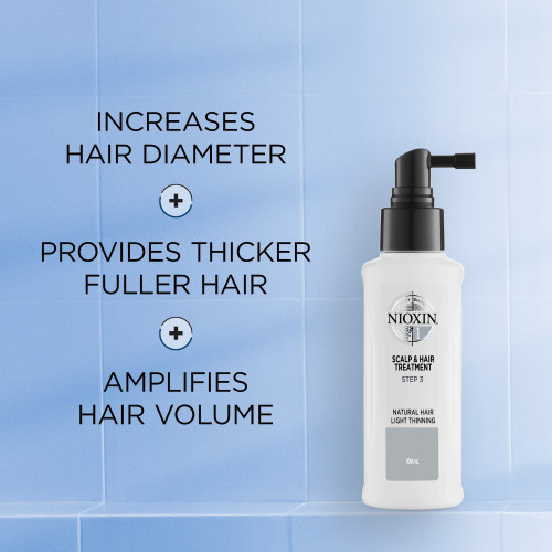 Nioxin SYS1 Scalp & Hair Treatment Plaukų priežiūros priemonė natūraliems, nestipriai retėjantiems plaukams 100ml